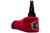 Calgary Flames NHL Koozie, red knitted sports drink holder with Calgary Flames logo.
