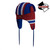 Montreal Canadiens NHL Reversible Trapper, colorful winter hat with red, blue, and white stripes and ear flaps, featuring a reversible design for versatile wear.