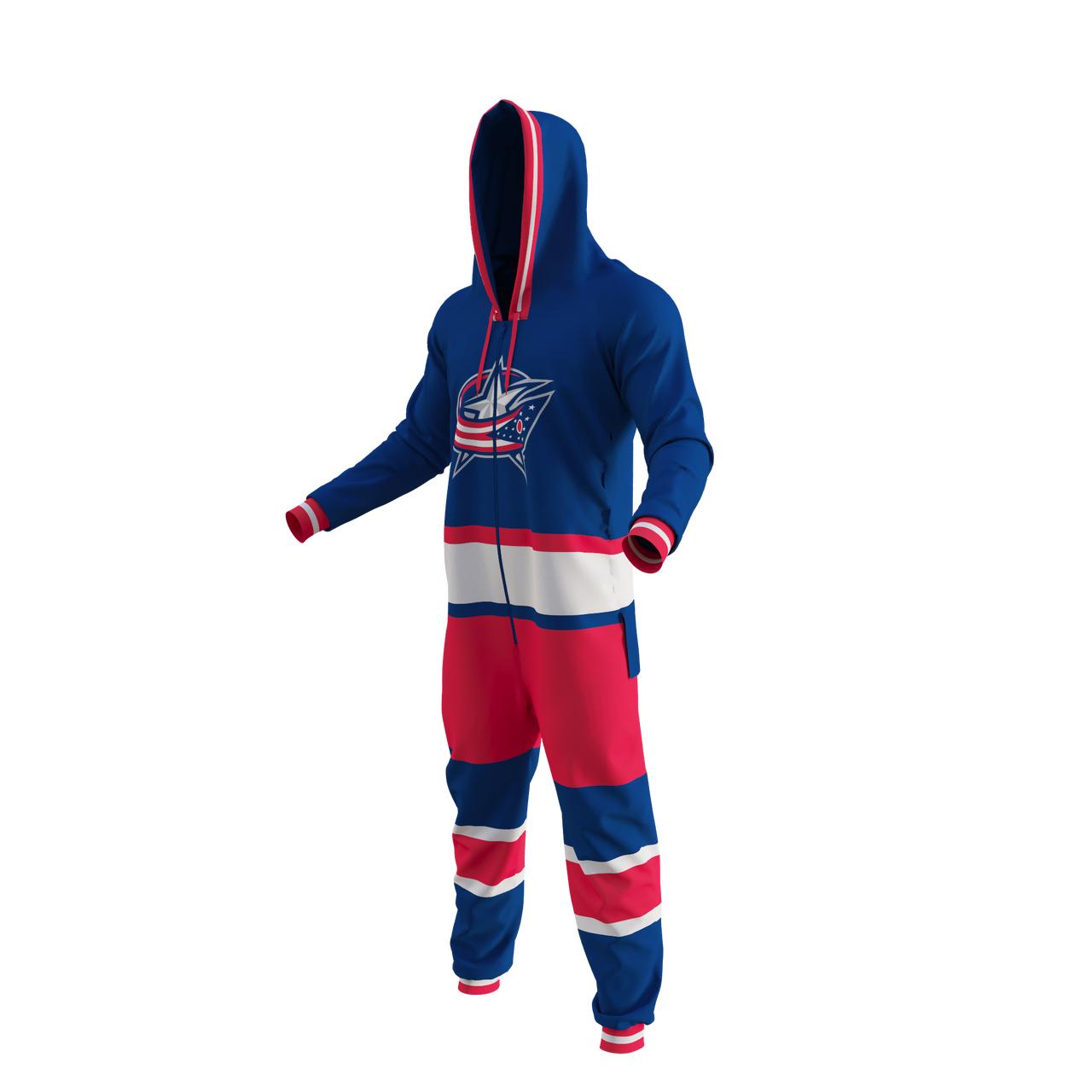 Columbus Blue Jackets Onesie | Adult NHL Onesies for Men & Women
