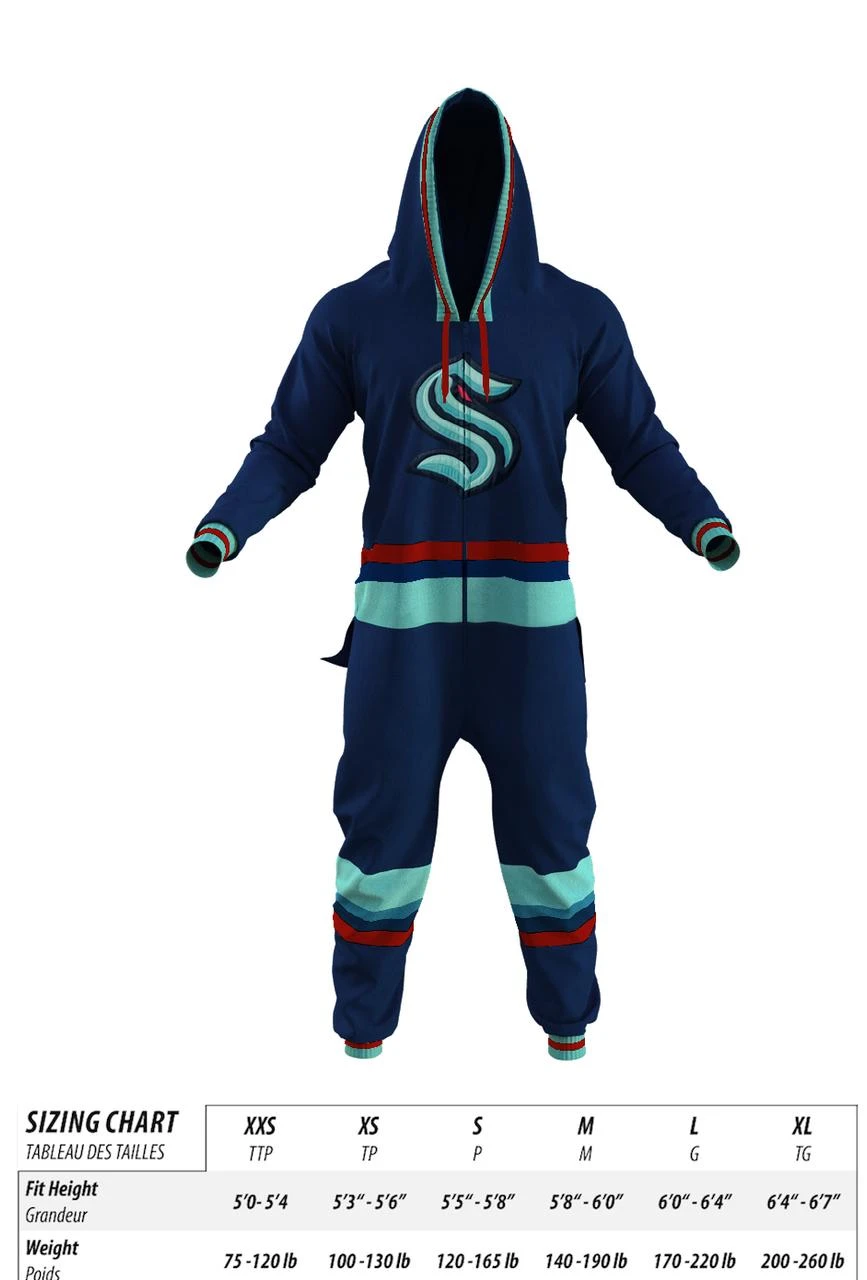 Seattle Kraken NHL Onesie - Hockey Sockey USA