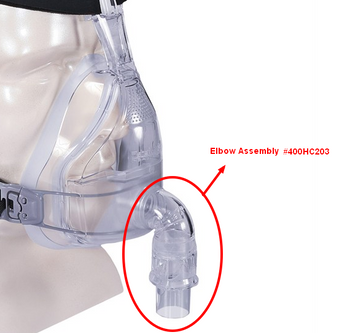 FlexiFit™ 431 Full Face Mask Elbow + Vent NrebreathValve FlexiFit™ 431 Full Face Mask Elbow + Vent NrebreathValve