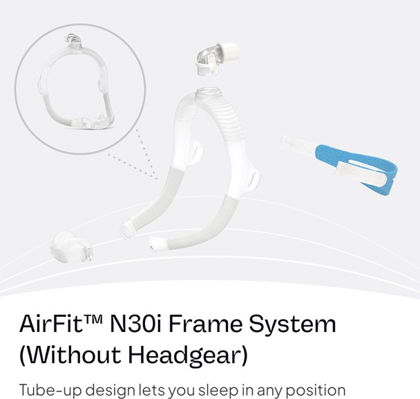 AirFit N30i CPAP Mask Kit Small Frame Small Wide Cushion AirFit N30i CPAP Mask Kit Small Frame Small Wide Cushion