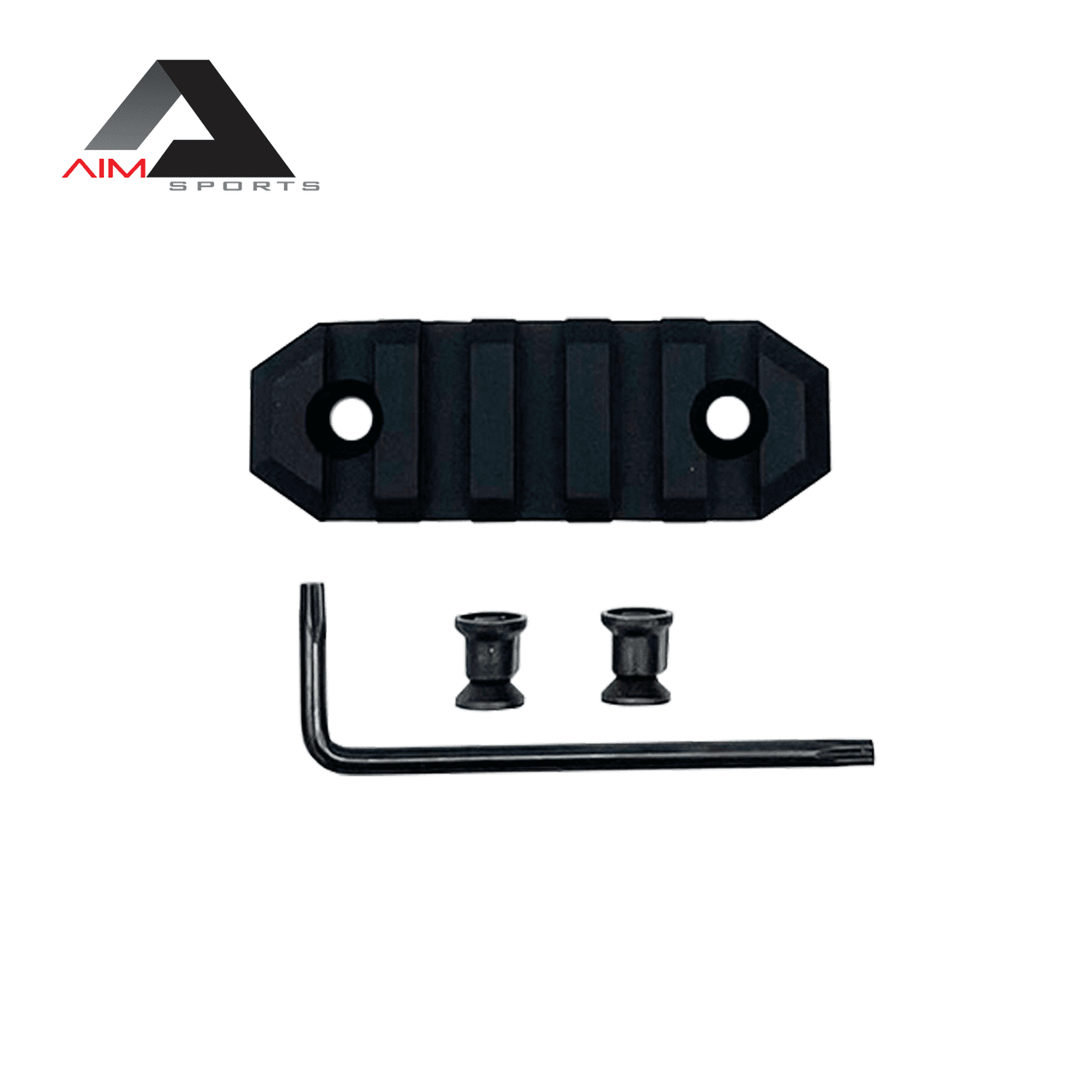AIM Sports 5 Slot Picatinny KeyMod Rail Section (2.5