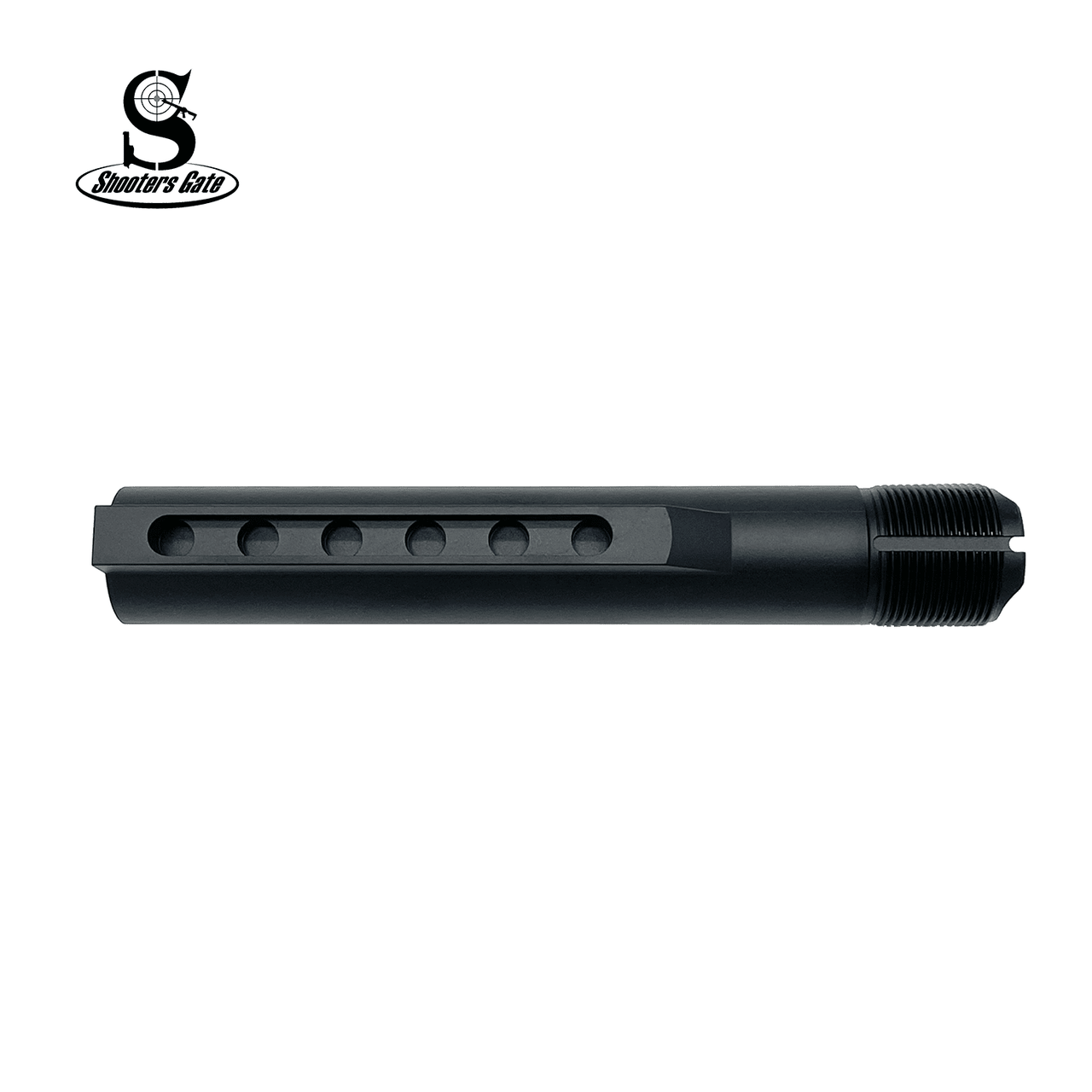 AR-15/M-4 Mil-Spec Black Buffer Tube – Reliable & Strong
