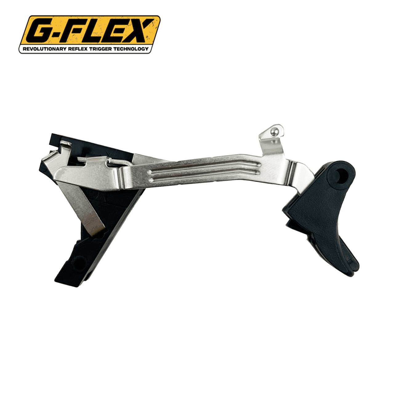 thumbnail image 2 of G-Flex Reflex Trigger For Gen 5 Glock – 17,19,22,23,26,27,19X,45,47,31 (Silver) 2 of 4