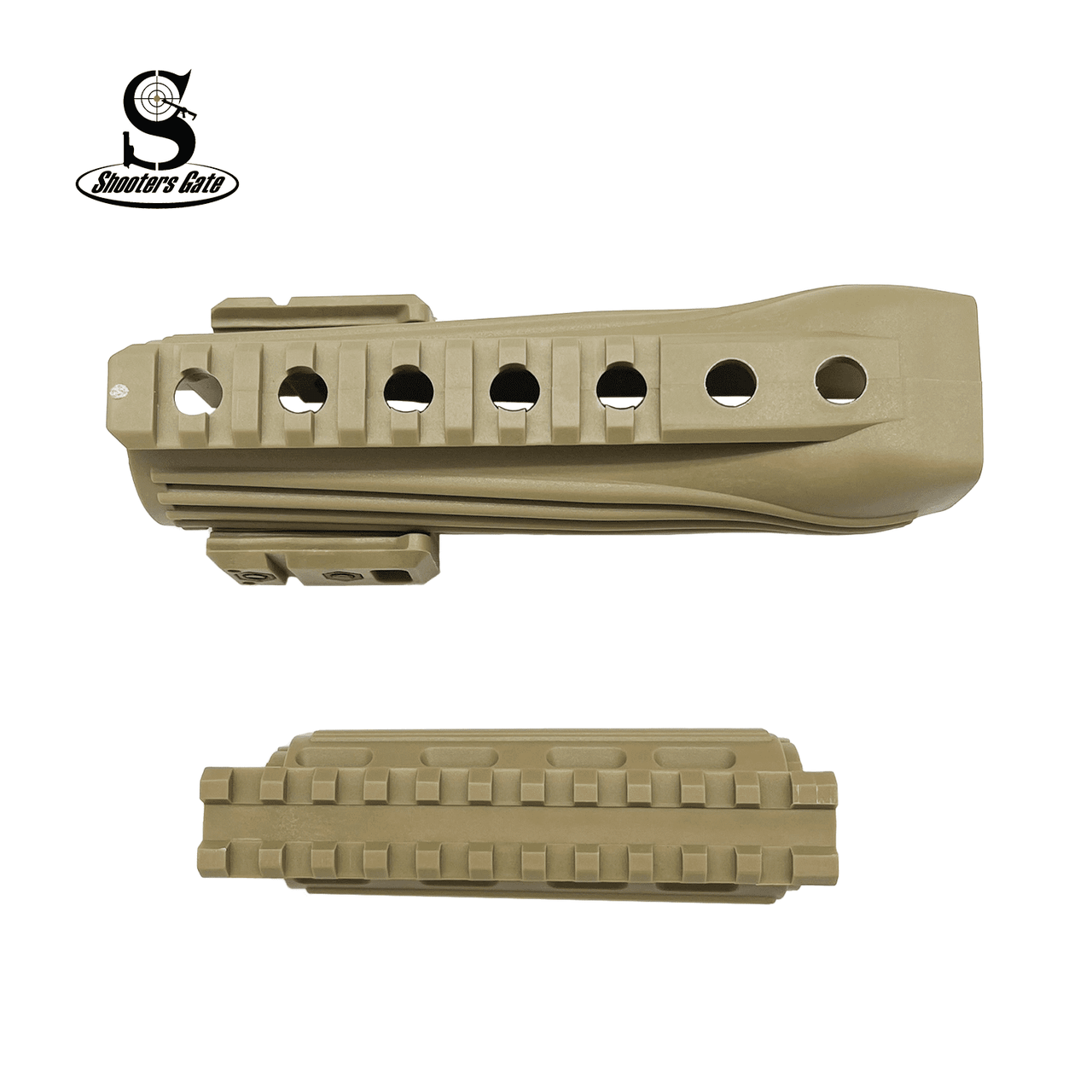 Shooters Gate AK 47/AK 74 Polymer Lightweight 2pc Quad Rail Handguard ...