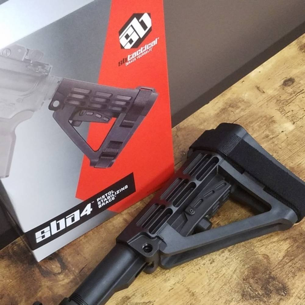 SB SBA4 Tactical Brace w/ Buffer Tube - Black | ShootersGate