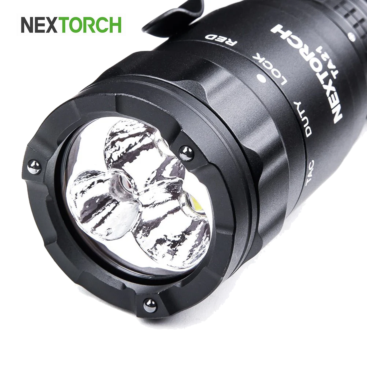 Next Torch Flashlight NEXTORCH TA21 Tactical Flashlight - Pocket Carry, Red & White Light ...