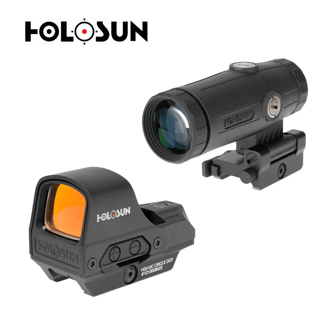 Holosun HS510C Optic and HM3X Magnifier COMBO, GREEN - Shooters Gate