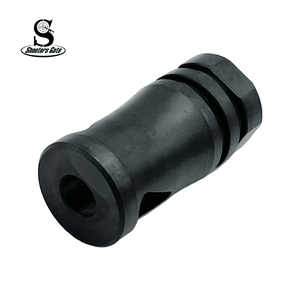 AK47 14X1MM Left hand thread, short muzzle brake, black AK47 14X1MM Left hand thread, short muzzle brake, black