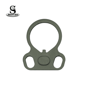 Ambidextrous Oval End Plate for AR – OD Green