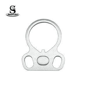 Ambidextrous Oval End Plate for AR – Silver