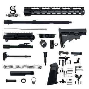 AR-15 .223 Wylde 16″ Rifle Upper Complete Build Kits (Unassembled Black Barrel Upper) – Black