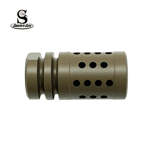 AR-15 1/2X28 .223/5.56 Multi Port Muzzle Brake FDE AR-15 1/2X28 .223/5.56 Multi Port Muzzle Brake FDE