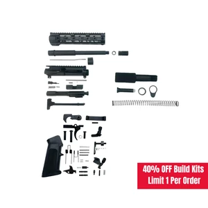 AR-15 300 Blackout 10.5" Pistol Build Kit (Unassembled) - Black