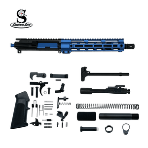 AR-15 5.56 Nato 10.5″ Pistol Upper Complete Build Kits (Assembled Black Barrel Upper) – Blue