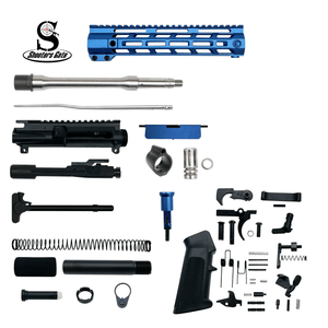 AR-15 5.56 Nato 10.5″ Pistol Upper Complete Build Kits (Unassembled S.S Barrel Upper) – Blue AR-15 5.56 Nato 10.5″ Pistol Upper Complete Build Kits (Unassembled S.S Barrel Upper) – Blue
