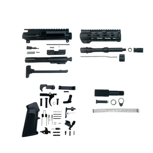 AR-15 5.56 Nato 7.5" Pistol Build Kit (Unassembled) - Black