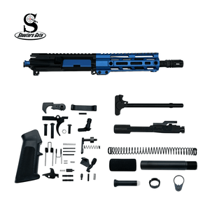 AR-15 5.56 Nato 8.5″ Pistol Upper Complete Build Kits (Assembled Black Barrel Upper) – Blue AR-15 5.56 Nato 8.5″ Pistol Upper Complete Build Kits (Assembled Black Barrel Upper) – Blue