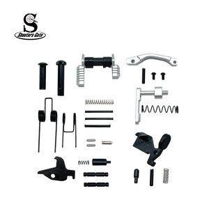 AR-15 Lower Parts Kit Except Trigger, Hammer, and Grip – Silver AR-15 Lower Parts Kit Except Trigger, Hammer, and Grip – Silver