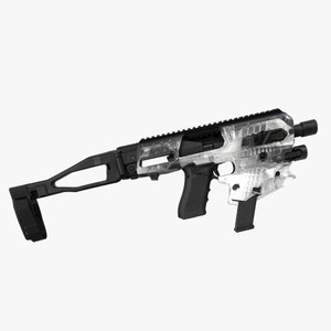 CAA Micro Conversion Kit 2.0 For Glock 17/19/19x/22/23/25/31/32/45 | Long Stabilizer Brace – Clear CAA Micro Conversion Kit 2.0 For Glock 17/19/19x/22/23/25/31/32/45 | Long Stabilizer Brace – Clear