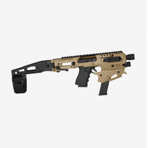 CAA Micro Conversion Kit SA9 for Springfield Armory XD9/40 | Long Stabilizer Brace – FDE – Tan