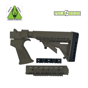 Phoenix: Field Series Tactical Pistol Grip Recoil ButtStock Saiga® 12 Gauge – FDE – 12 Gauge w/ Tactical Forend Phoenix: Field Series Tactical Pistol Grip Recoil ButtStock Saiga® 12 Gauge – FDE – 12 Gauge w/ Tactical Forend