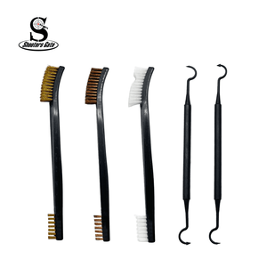 Shooters Gate 5 pc Gun Cleaning Set with 3 Brushes and 2 Double-Ended Picks
