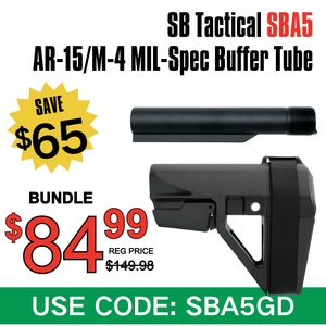 SB SBA5 Tactical Pistol Stabilizing Brace Black SB SBA5 Tactical Pistol Stabilizing Brace Black