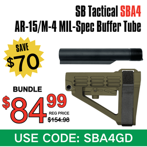 SB Tactical Pistol Stabilizing Brace SBA4, OD Green SB Tactical Pistol Stabilizing Brace SBA4, OD Green
