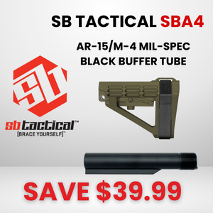 SB Tactical Pistol Stabilizing Brace SBA4, OD Green