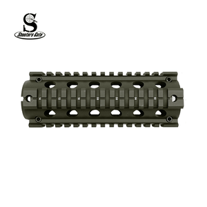 7" OD GREEN AR-15 2 PIECE DROP IN HANDGUARD QUAD RAIL - OD Green