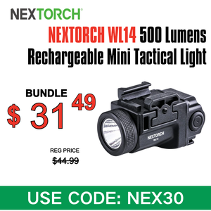 NEXTORCH WL14 500 Lumen Rechargeable Mini Tactical Light NEXTORCH WL14 500 Lumen Rechargeable Mini Tactical Light