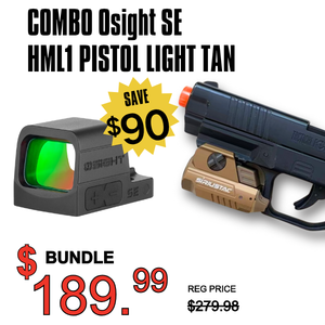 Osight SE HML1 600 lm Pistol Light w/ Strobe TAN Combo