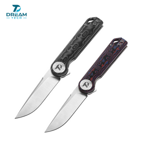 DREAMTECH Knife Folding Knife Micarta Handle D2 Knife D3897