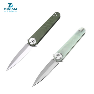 DREAMTECH Knives Folding Pocket Knife G10 Handle 14C28N Blade Knife D4052