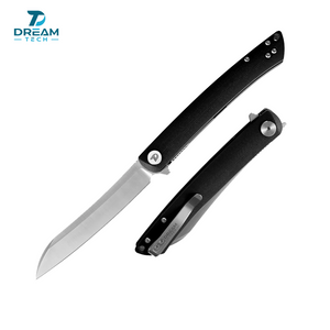 DREAMTECH Knife Large Blade Folding Knife G10 Knives D2 Knife D4224