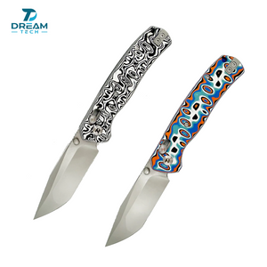 REAMTECH Folding Knives Micarta Knife 14C28N Knife D4508