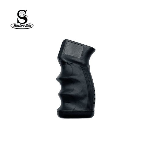 AK overmolded pistol grip, black, shootersgate