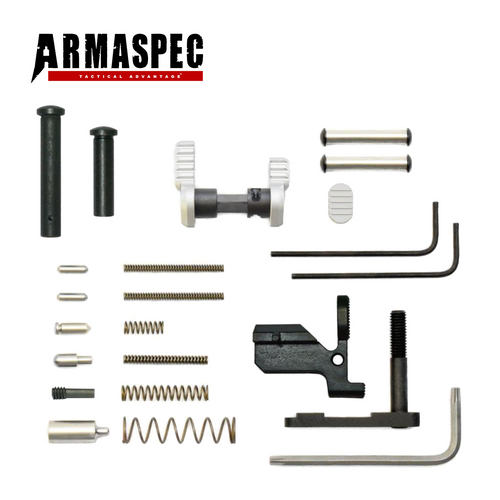 AR-10 Armaspec Lower Part Kit – Silver