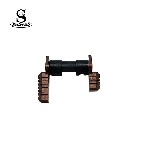 AR-15/AR-10 Colored Ambidextrous Safety Selector – Bronze