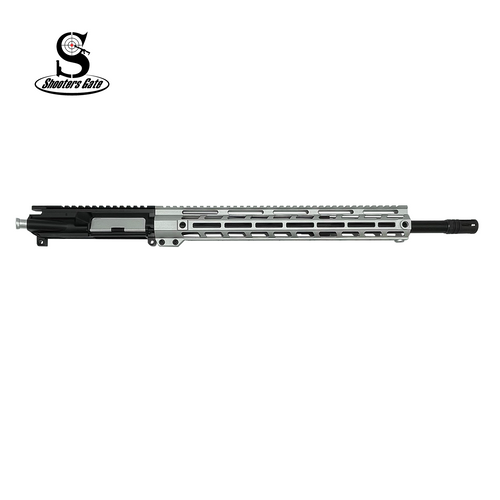 AR-15 6.5 Grendel Assembled Rifle Upper, 18" Parkerized Barrel 1 8 Twist, Mid-length gas system, 15, Silver