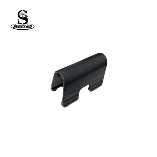 Close-up view of the Shooters Gate AR-15 M4 Cheek Rest Riser, highlighting its durable polymer construction and ergonomic design for collapsible buttstocks. Perfect for improved comfort and shooting stability.