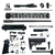 AR-10 .308 20″ Rifle Upper 17″ Rail Complete Build Kits (Unassembled Black Barrel Upper) – Black