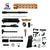 AR-15 .223 Wylde 10.5″ Pistol Build Kit (Unassembled) – Orange