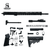 AR-15 .223 Wylde 20″ Rifle Upper 17″ Rail Complete Build Kits (Assembled Black Barrel Upper)