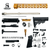 AR-15 300 Blackout 16″ Rifle Upper Complete Build Kits (Unassembled S.S Barrel Upper) – Orange
