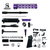 AR-15 5.56 Nato 10.5″ Pistol Upper Complete Build Kits (Unassembled Black Barrel Upper) – Purple AR-15 5.56 Nato 10.5″ Pistol Upper Complete Build Kits (Unassembled Black Barrel Upper) – Purple