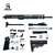 AR-15 5.56 Nato 14.5″ Pistol Upper Complete Build Kits (Assembled Black Barrel Upper)