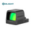 Osight SE Enclosed Optic with RMSc Footprint and Replaceable Battery, Green